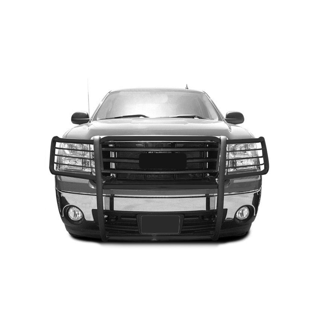 Bumper Guard Black Horse Grille brush Modular Black Compatible with 2007-2013 GMC Sierra 1500-17GS10MA