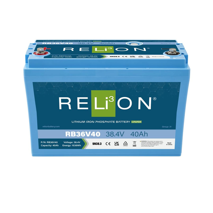 36V Relion RB36V40 40Ah Lithium Deep Cycle Battery
