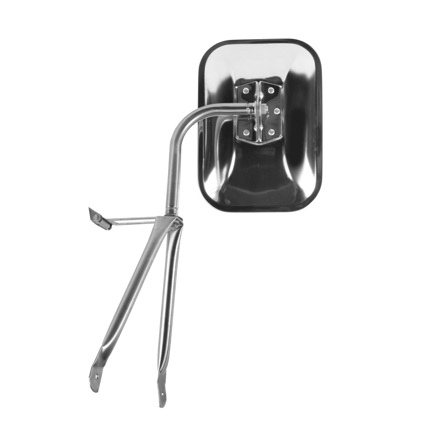K Source Replacement Universal Mirror Head - Driver & Passenger Side, 7 1/2" x 10 1/2" Glass, Euro-Style Stainless Steel Mount, Easy Install, For Trucks & Vans