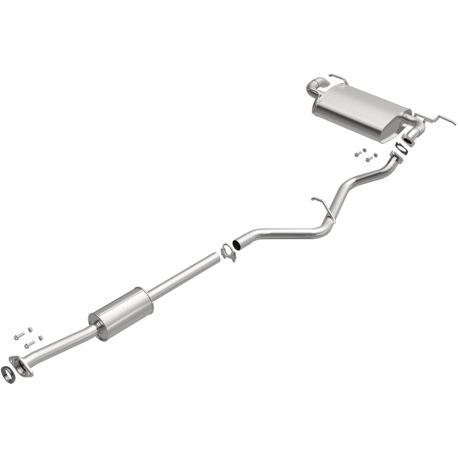 Replacement BRExhaust Exhaust System Kit 106-0802: Compatible with 2016-2020 Subaru Crosstrek, 2012-2016 Subaru Impreza 2.0L