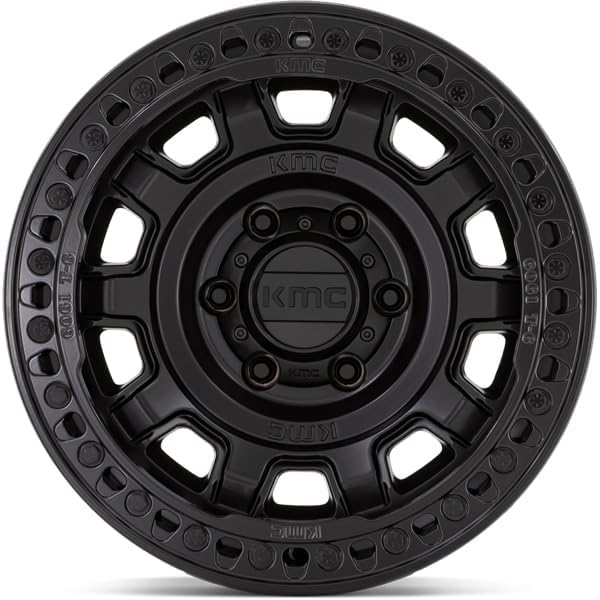 KMC Wheels 17X9 TANK BEADLOCK 8X6.53.5 -38mm SATIN BLACK - KM23679080738N