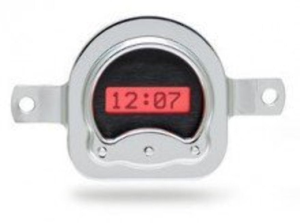 Dakota Digital VLK-51F-K-R Compatible with Car Clock Gauge 1951 Ford for VHX gauges only Black Alloy Red Backlighting