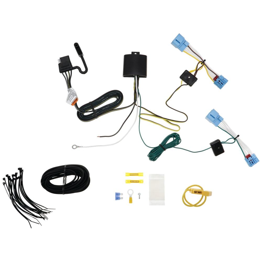 T-One Tekonsha 118895 T-Connector Custom Harness, 4-Way Flat, w/Circuit Protected ModuLite HD Module, Compatible with 2025 Volkswagen ID. Buzz