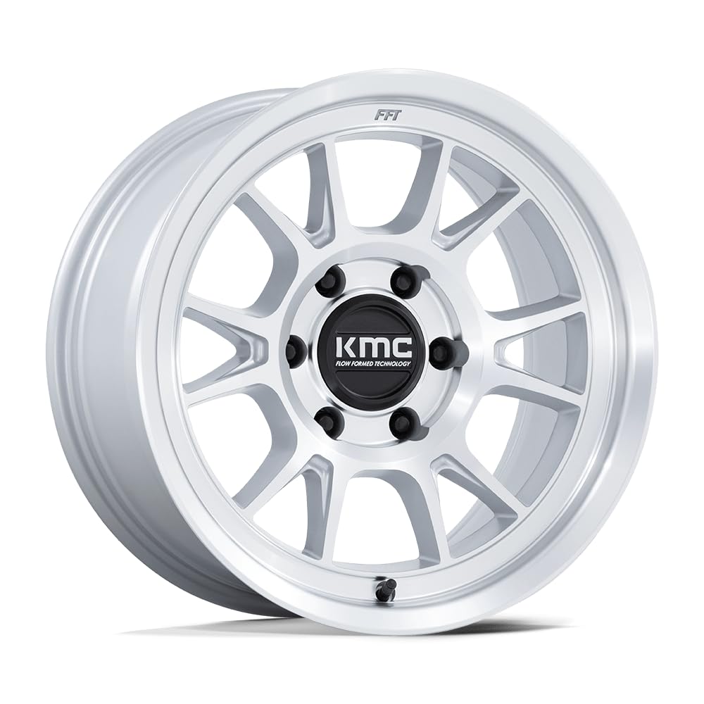 KMC Wheels 17X8.5 RANGE 6X1354.75 0mm GLOSS SILVER WITH MACHINED FACE - KM729DX17856300