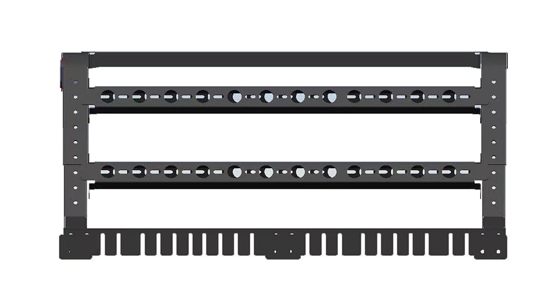 Overland Black Horse Bed Rack Black Compatible with Full Size and Small Trucks, Dodge Ram, Gladiator, Titan, GMC, Chevrolet, Ford, Frontier-TR01B