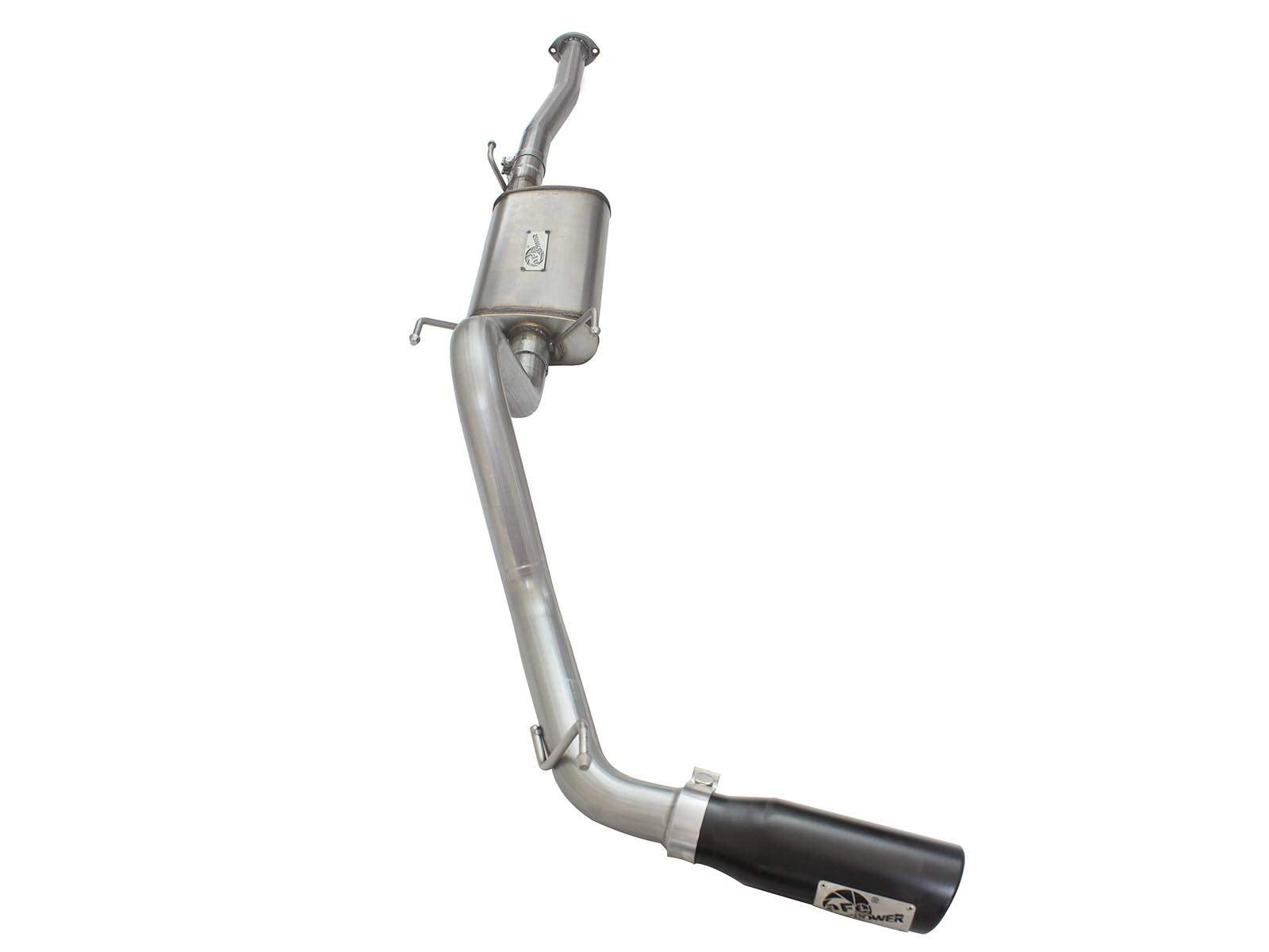 MACH Force-Xp aFe Power 2-1/2" Stainless Steel Cat-Back Exhaust System with Black Tip