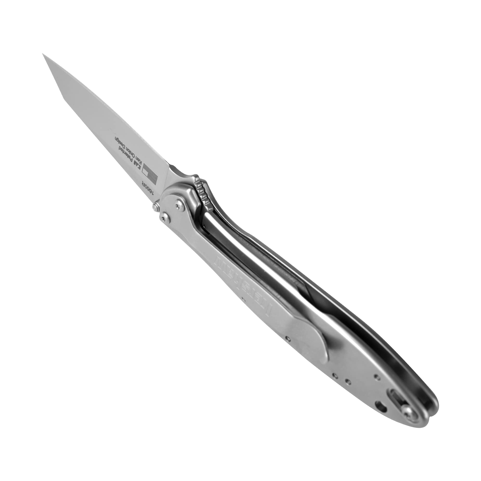 Kershaw Pocket Knife Random Leek, Gray, 3 Inch Stainless Steel Reverse Tanto Blade, EDC with Assisted Opening, Made in the USA, Reversible Clip Carry, Everyday Carry Pocket Knife for Men and Women