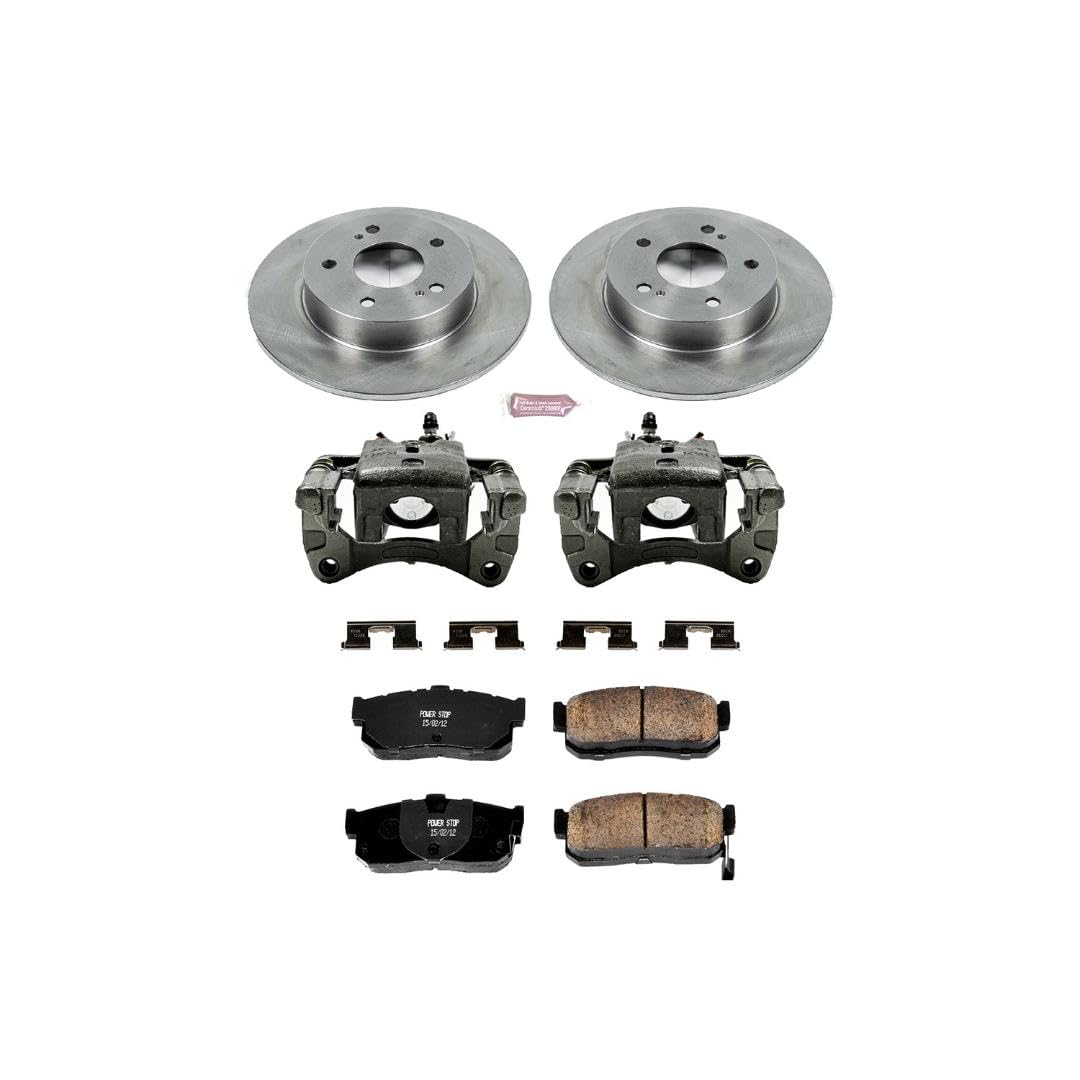 Power Stop KCOE1168 1-Click OE Replacement Brake Kit with Calipers For INFINITI I30 1996-2001, Nissan Maxima 1995-2001 [Model Specific] Autospecialty