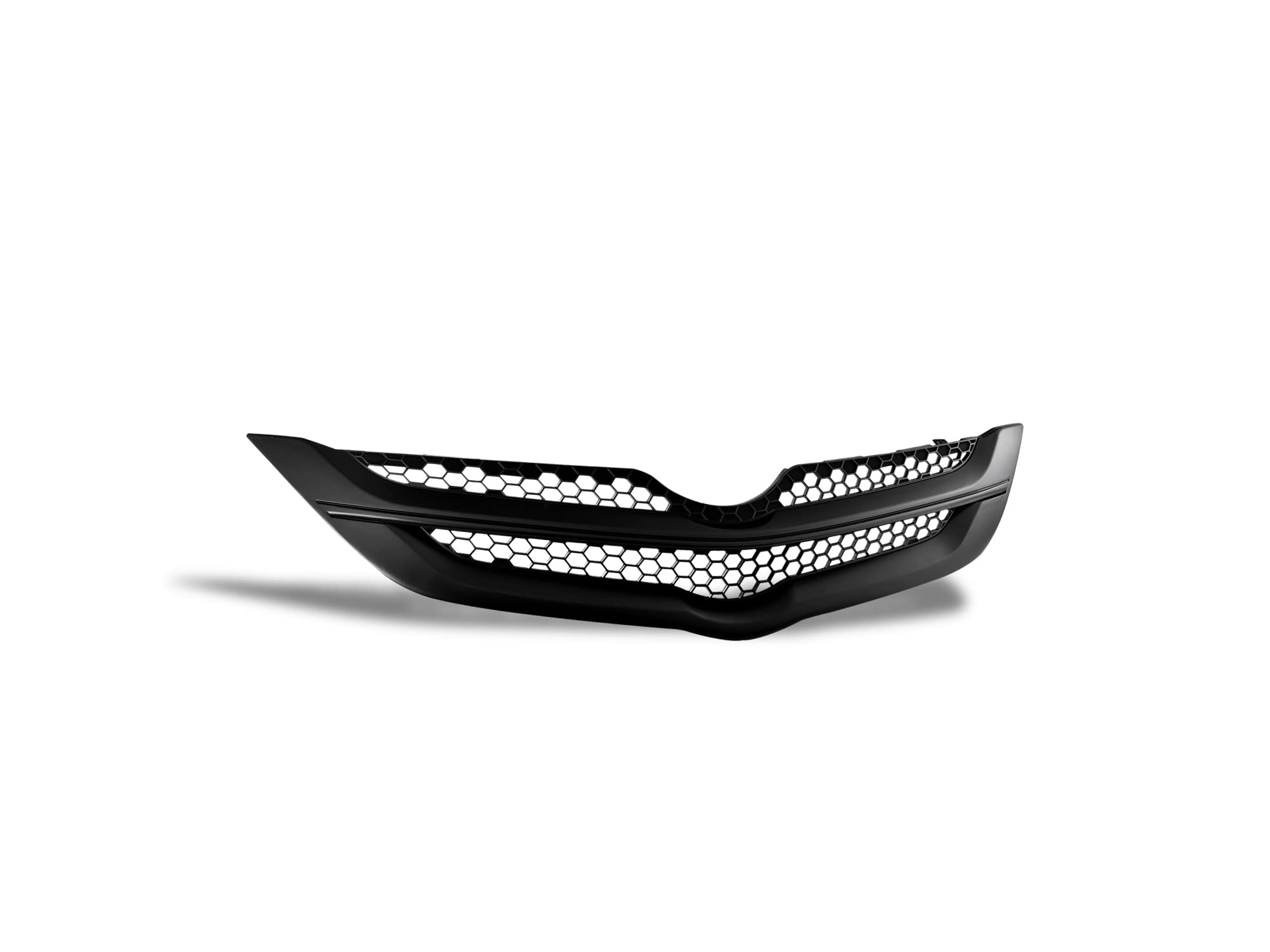 OE Honeycomb Mesh Style Armordillo USA Front Hood Grille - Matte Black Fits 2006-2011 Toyota Yaris Sedan