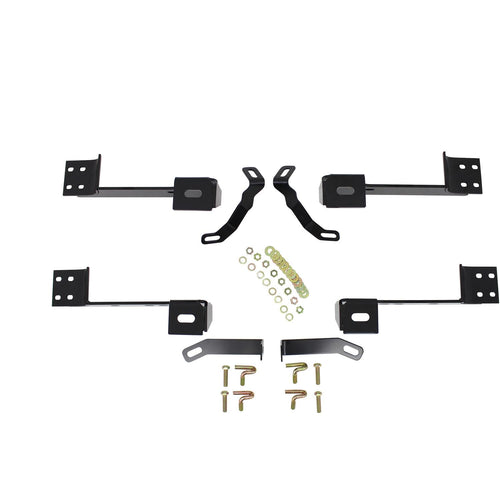 Westin Premier 22-1065 Oval Nerf Bar Mount Kit fits 1999-2014 Silverado Sierra 2500HD 3500 Standard Cab Extended Cab (Exc HD Diesel) Black Pair
