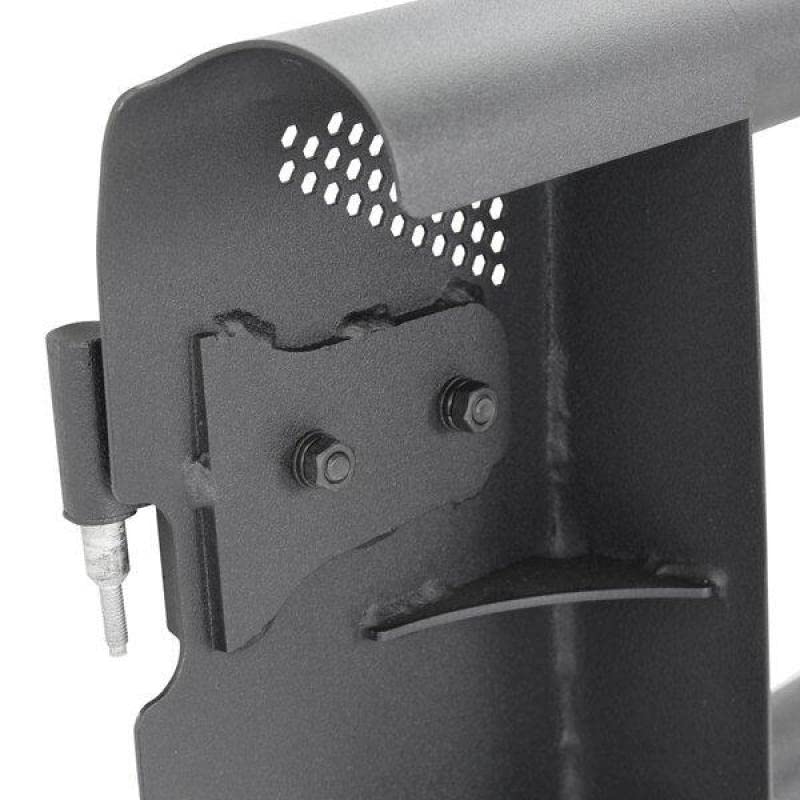 Go Rhino Tube Trailline Doors - Rear | Mild Steel, Textured Black | 572602 | Fits 2018 - 2024 Jeep Wrangler JL, JLU, & Gladiator JT 2-Door or 4-Door