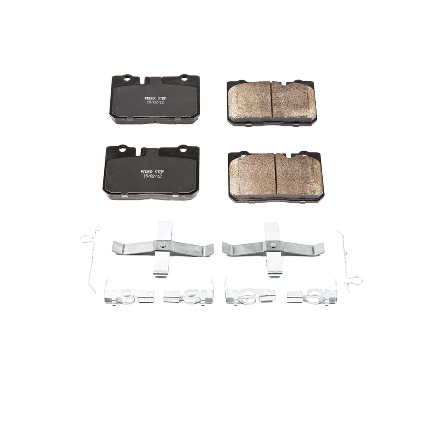 Front Brake Kit Power Stop For Lexus LS400 1995-00 - Ceramic Brake Pads With Installation Hardware, 17-665