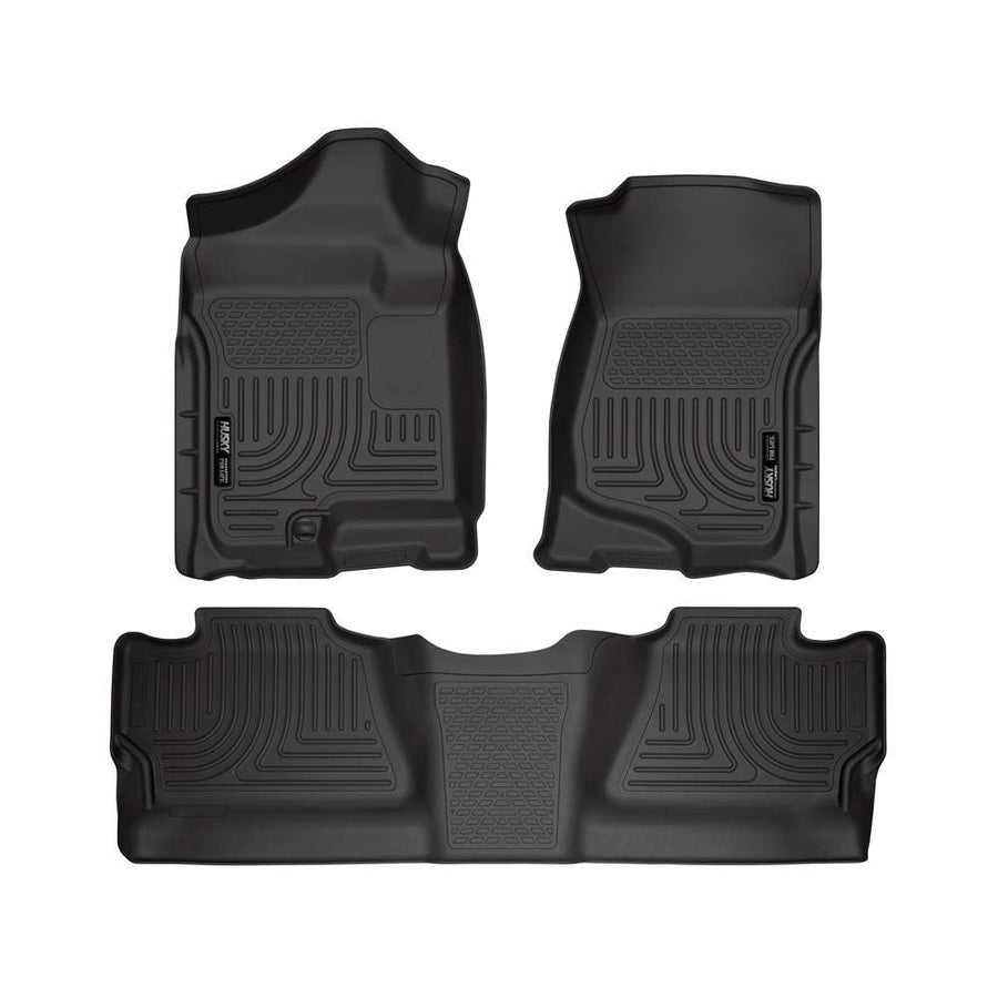 Husky Liners WeatherBeater 98201 Combination Front & 2ND Seat Floor Liners - (3 PCS)