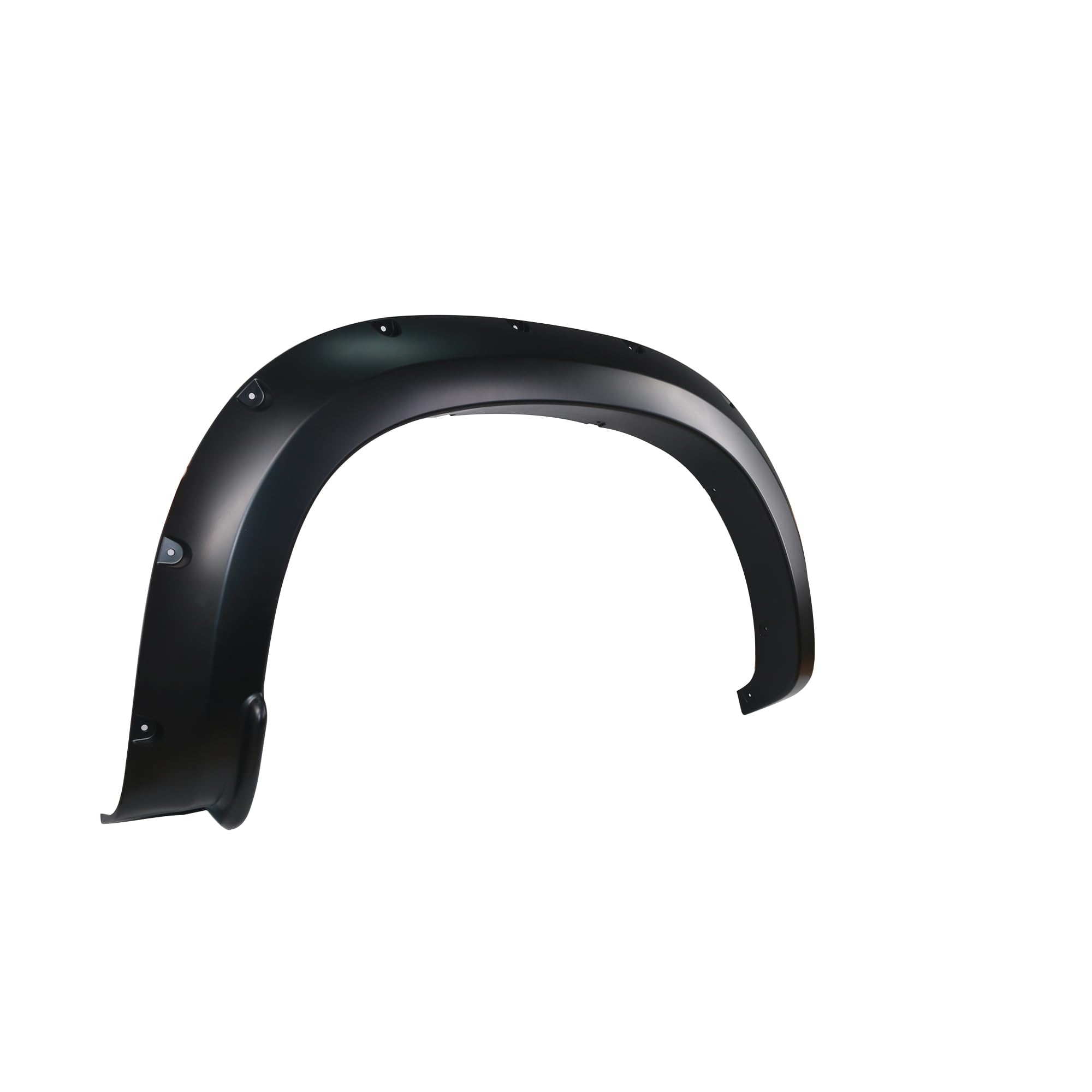 OE Factory Style Black Black Horse Fender Flares Compatible with 2019-2024 Chevrolet Silverado 1500-FOESI19