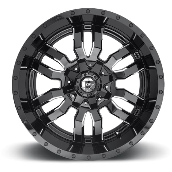 Sledge FUEL D595 Black Milled 20x10 8x170-18 offset