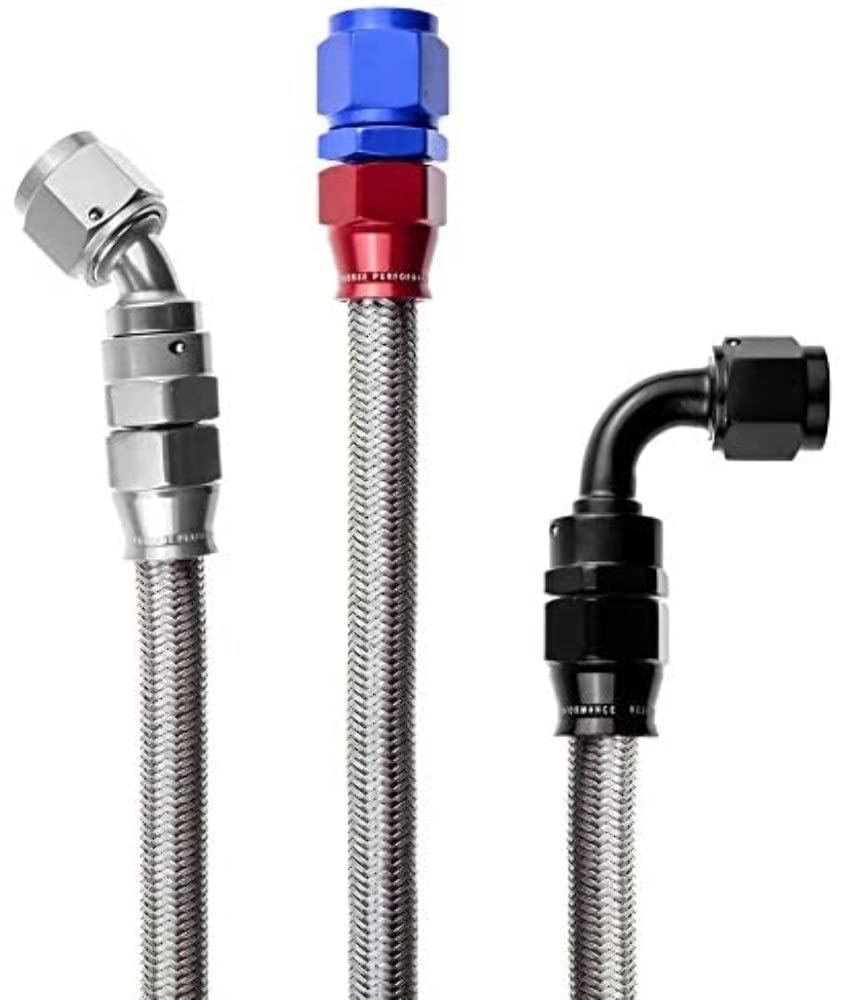 Performance Redhorse 1200-08-2 PTFE reusable Hose End (Black), 1 Pack