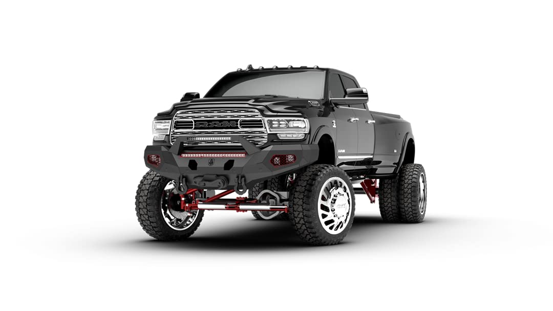 iDentity Road Armor Full Width Raw Front HD Bumper 2204DF-B1-P3-MH-BH