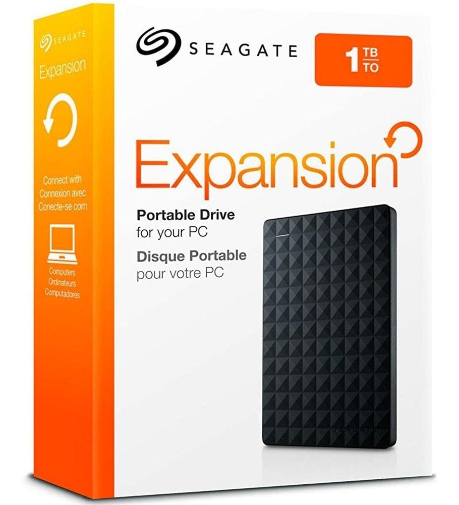 Expansion Seagate Portable 1TB External Hard Drive HDD – USB 3.0 for PC Laptop (STEA1000400)