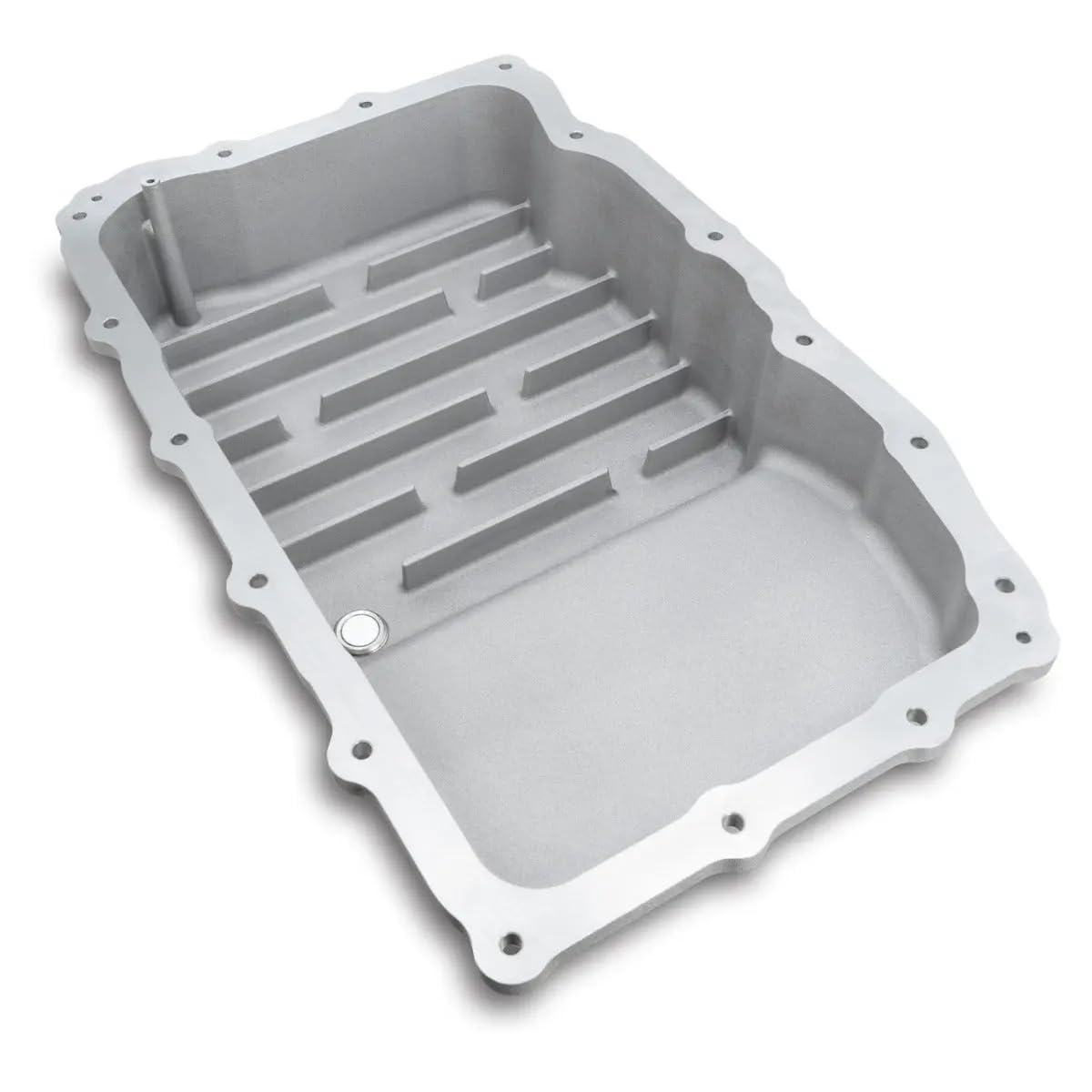 Heavy Duty PPE Cast Aluminum Deep Transmission Pan (RAW) 128051200 Compatible for 2018+ GM Tahoe/Suburban/Yukon/Escalade with Allison 10L80 Transmission