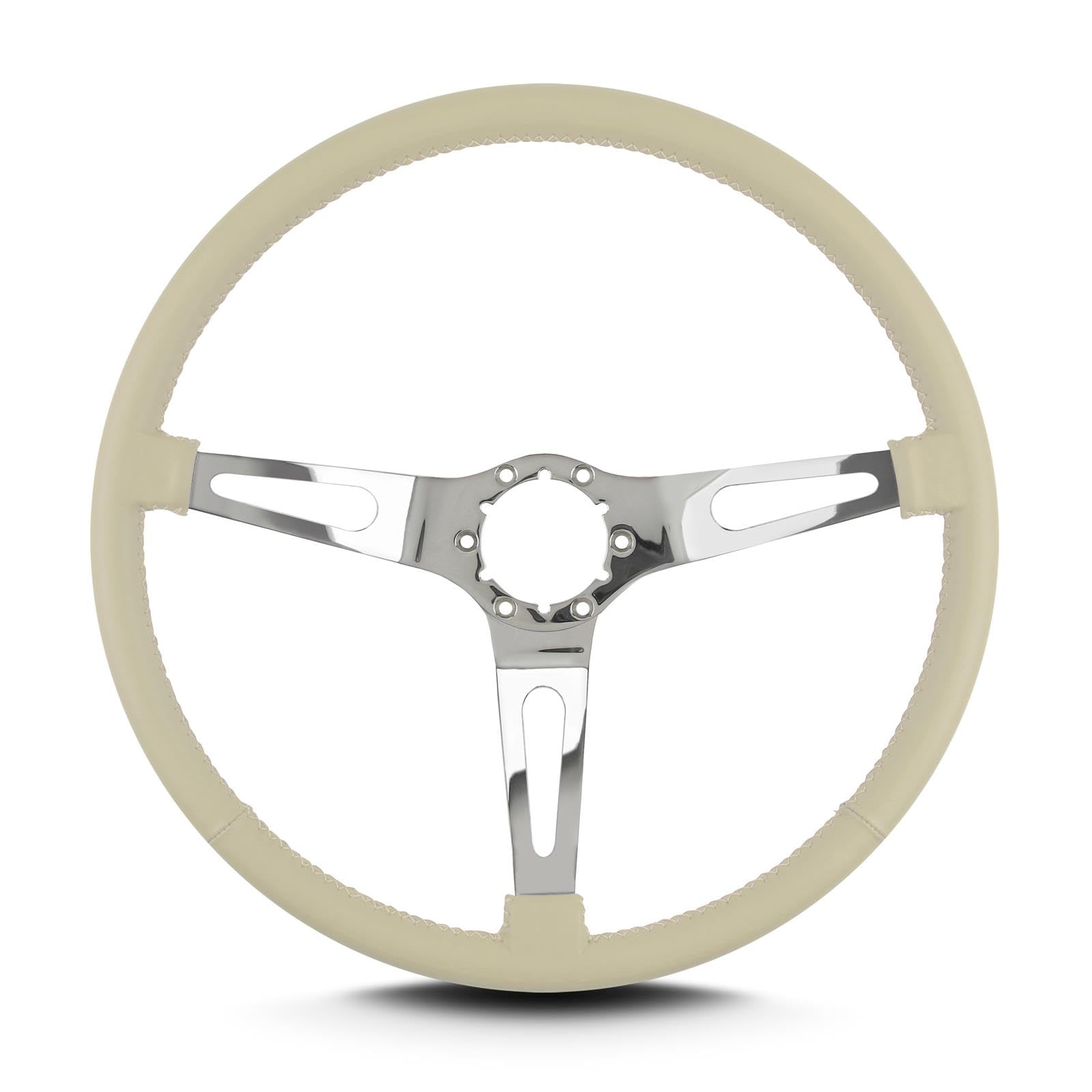 Teardrop Lecarra 66313 15" Polished Thin Grip Bone 3 Spoke