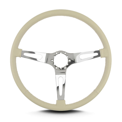 Teardrop Lecarra 66313 15" Polished Thin Grip Bone 3 Spoke