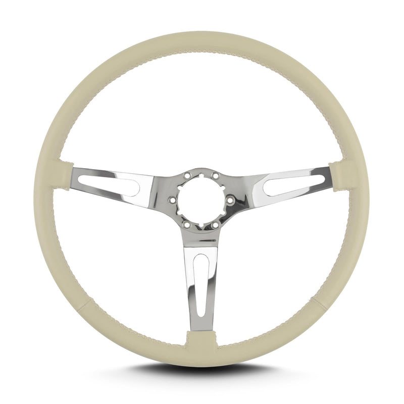 Teardrop Lecarra 66313 15" Polished Thin Grip Bone 3 Spoke