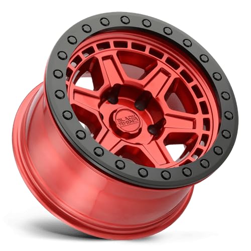 RENO Black Rhino Hard Alloys 17X9, 5X5.0, 5, 0mm CANDY RED W/ BLACK RING & BOLTS - 1790REN005127R71