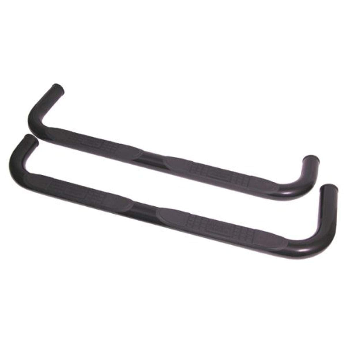 Tube Side Step Kit Rugged Ridge 11590.81, Round, 3 Inch, Black; 84-01 Jeep Cherokee XJ