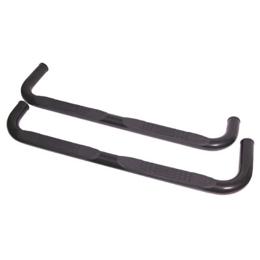 Tube Side Step Kit Rugged Ridge 11590.81, Round, 3 Inch, Black; 84-01 Jeep Cherokee XJ