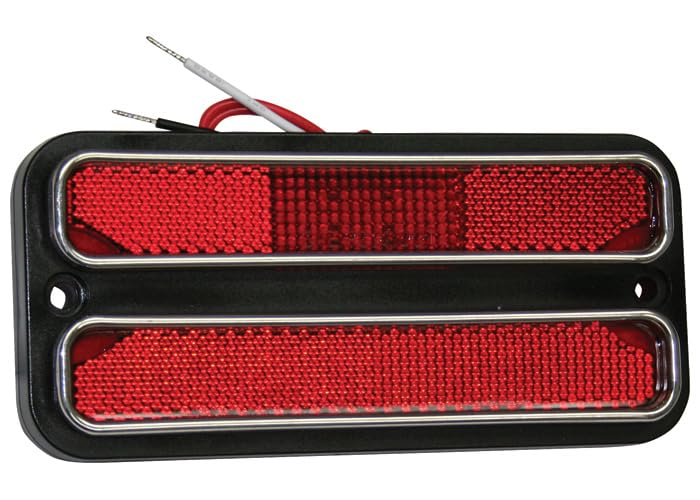 Rear Side Marker Light Brothers Trucks SMLD72R - Deluxe - Red - LED - Each