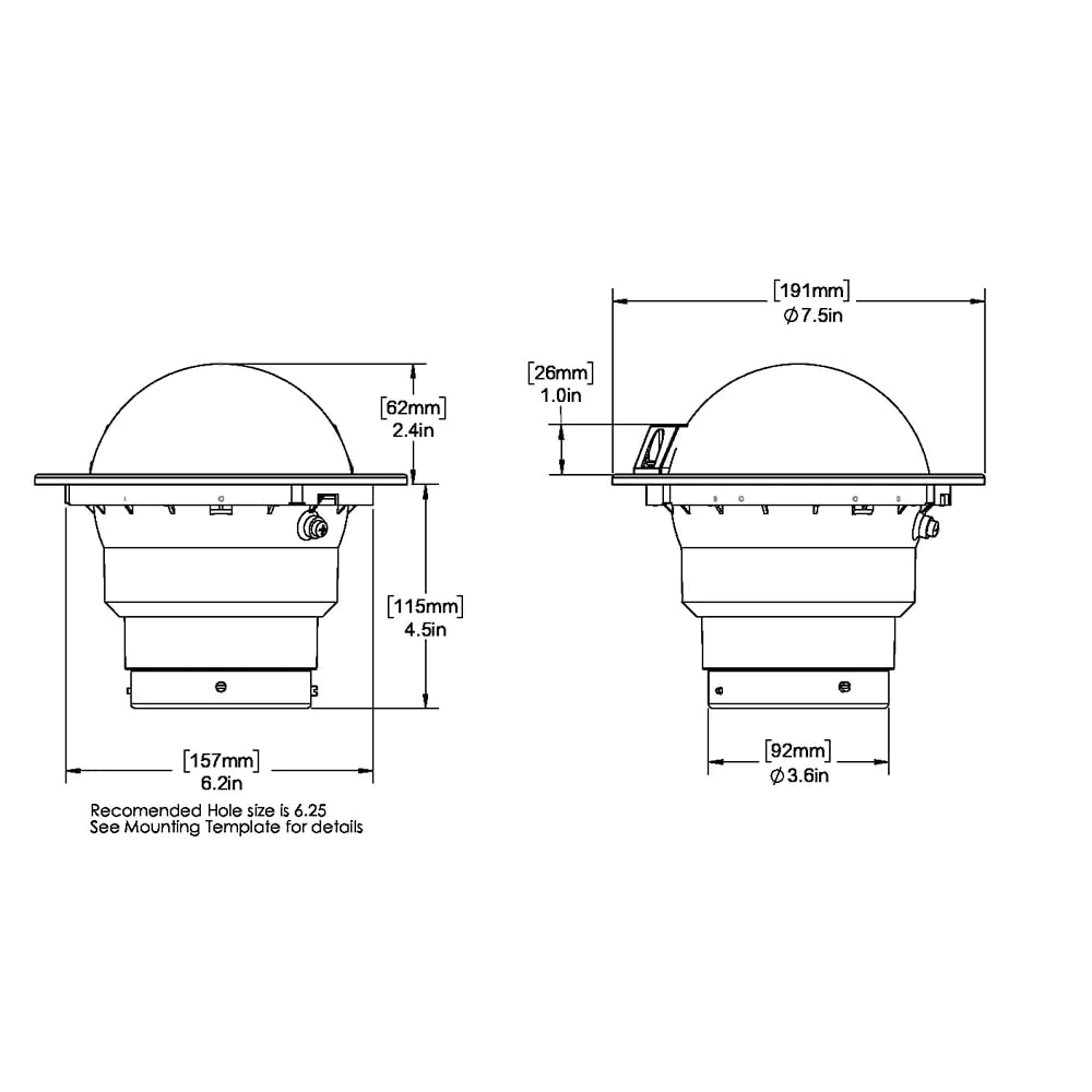 Ritchie Supersport SS-5000-12 Flush Mount Compass