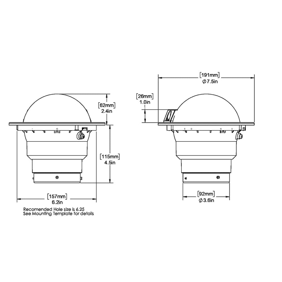 Ritchie Supersport SS-5000-12 Flush Mount Compass