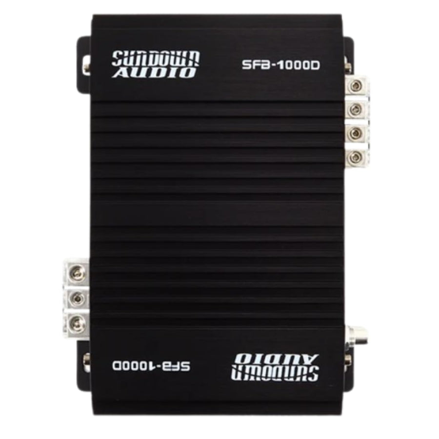 Full Range Sundown Audio Class D Monoblock Amplifier - 1000W/600W RMS 1-Ohm Stable Digital Car Audio Amp with Variable Filters, Bass Boost, Clipping Remote, 4-Way Protection (SFB-1000Dv2)