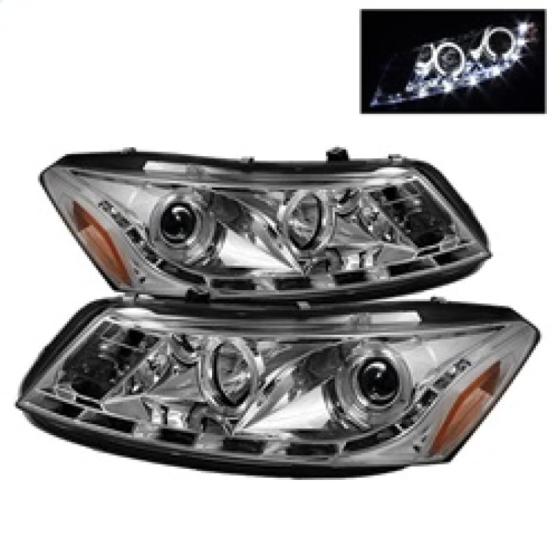 Auto Spyder 5010674 LED Halo Projector Headlights Chrome/Clear