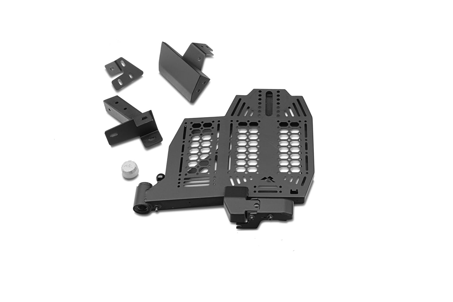Rugged Ridge Driver Side WingMate Molle Panel for Jeep Gladiator JT | Heavy Duty, Textured Black, Steel | 11540.41 | Fits 2020-2024 Jeep Gladiator JT w/Rear WingMate Bumper (Part # 11540.38)