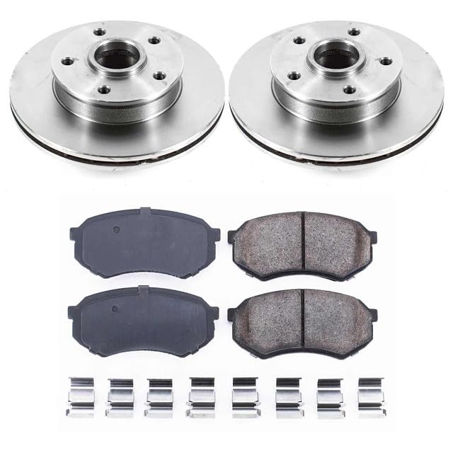 Power Stop KOE4886 Front Replacement Brake Kit-OE Brake Rotors & Ceramic Brake Pads For Mazda 929 1990-1991 [Model Specific]