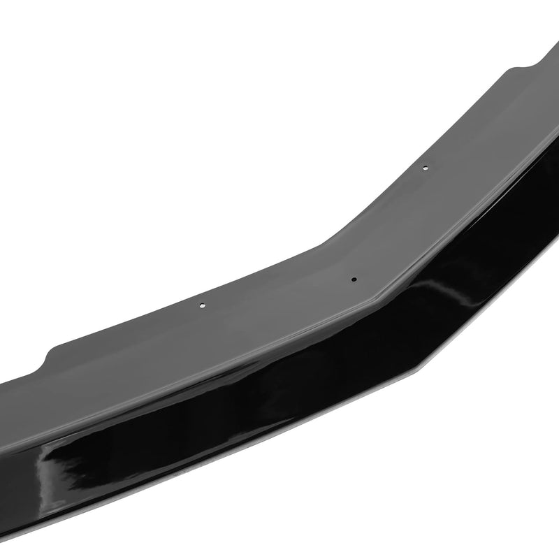Glossy Black Spec-D Tuning Front Bumper Lip Spoiler Splitter Kit 3PC Compatible with 2011-2014 Dodge Charger