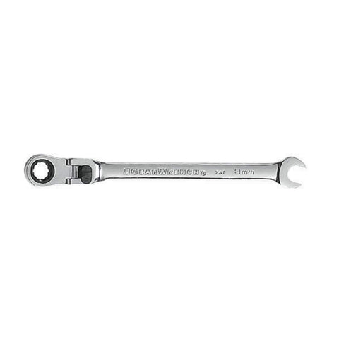 Locking GEARWRENCH Flex Head Ratcheting Combination Wrench 8mm,12 Point- 85608
