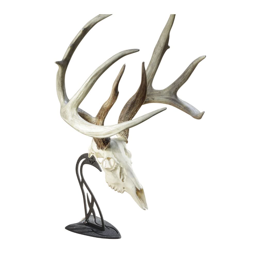 Skull Hooker European Trophy Mount Table Hooker – Perfect Kit for Table Display of Taxidermy Deer Antlers and other Skulls – Graphite Black