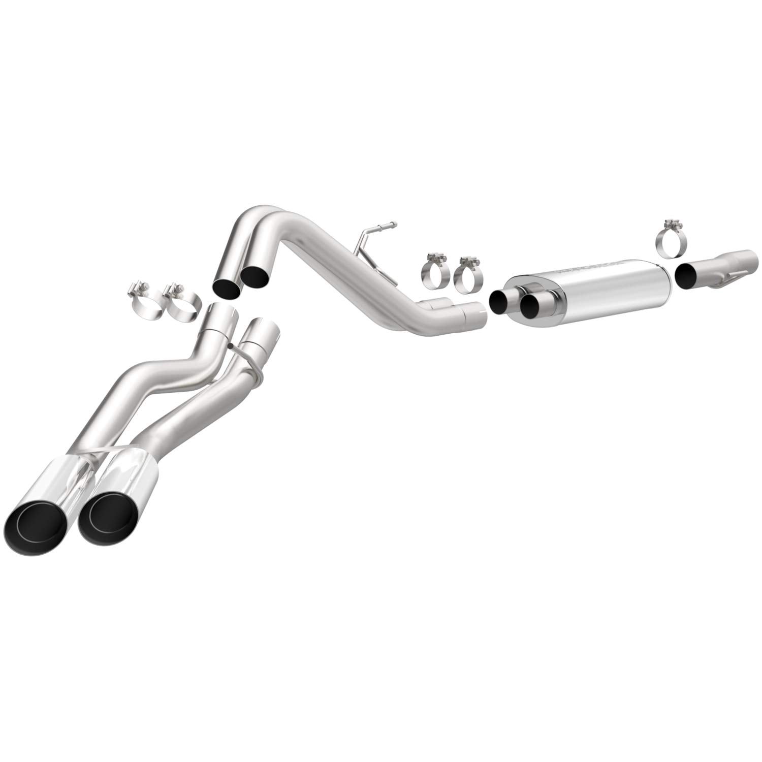 Large MagnaFlow Stainless Steel Performance Exhaust System Kit 15588