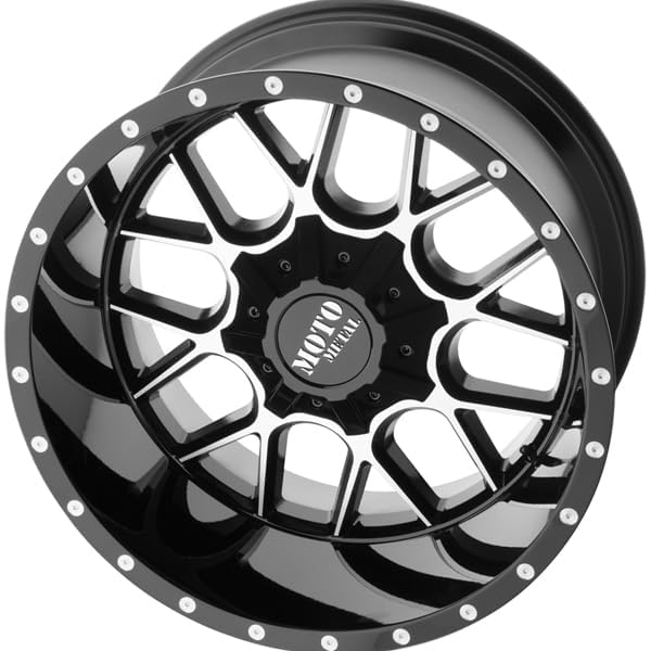 20X12 Moto Metal 6X135/5.5 4.77-44mm GLOSS BLACK MACHINED - MO98621267344N