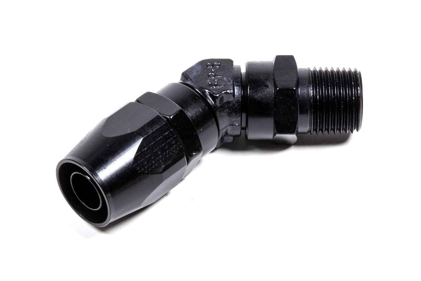 Hose End Fragola 194510-BL Black (#10 45 Deg x 1/4 MPT), 1 Pack