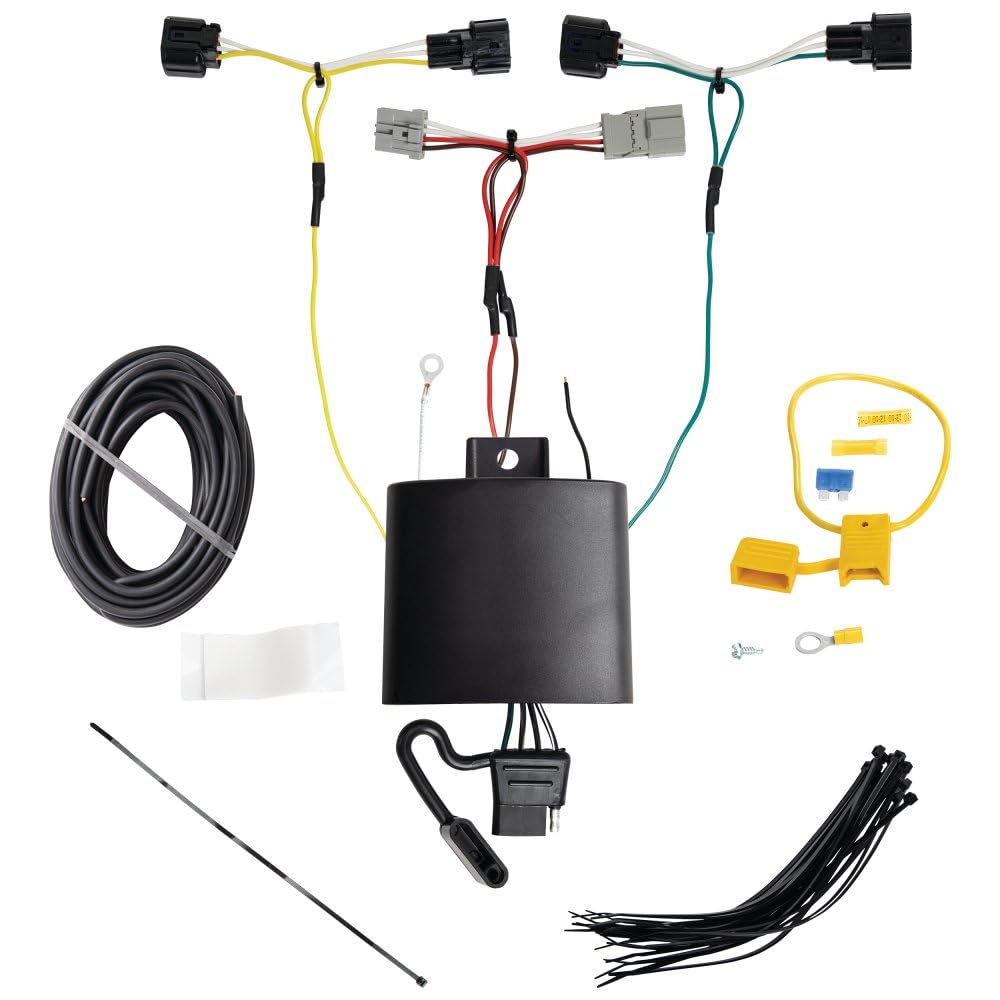 T-One® Tekonsha 118883 T-Connector Custom Harness, 4-Way Flat, w/Circuit Protected ModuLite® HD Module, Compatible with Hyundai Kona