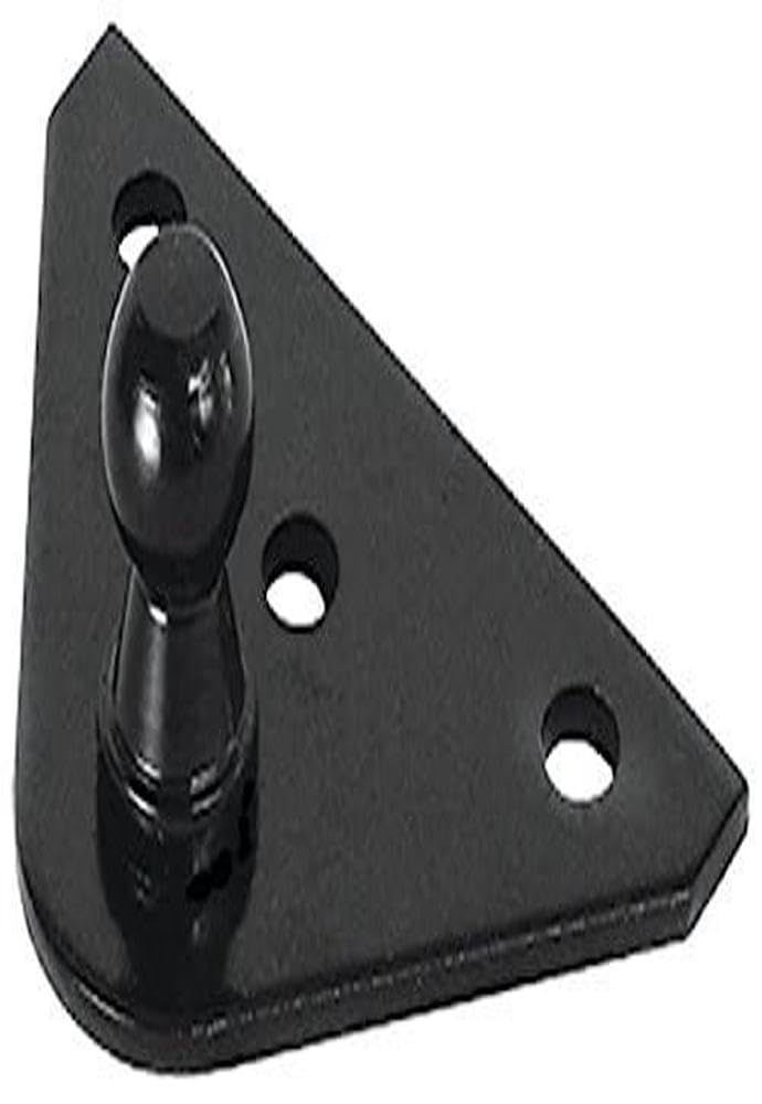 Gas Prop Bracket, RV Designer G815, Flat, 10 mm Ball Stud, 2 Per Pack, Exterior Hardware