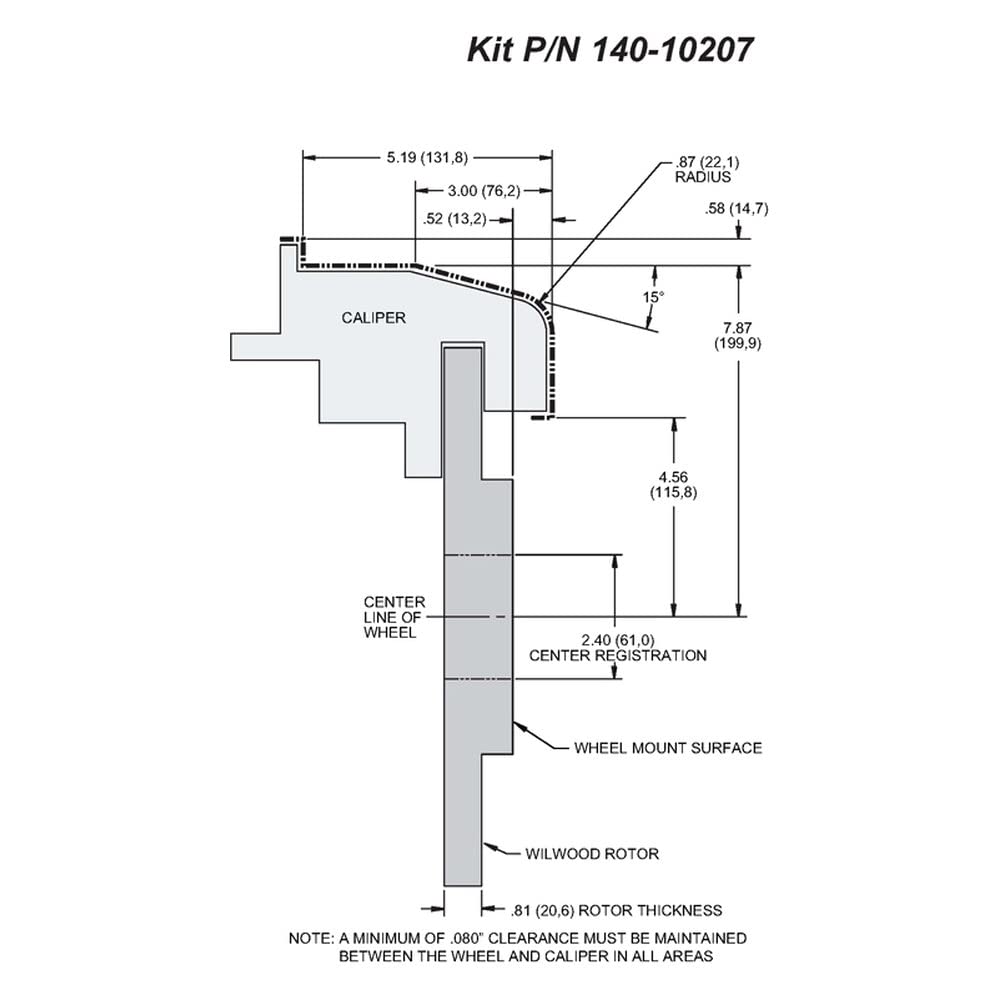 Rear CPB Kit, 12.19"