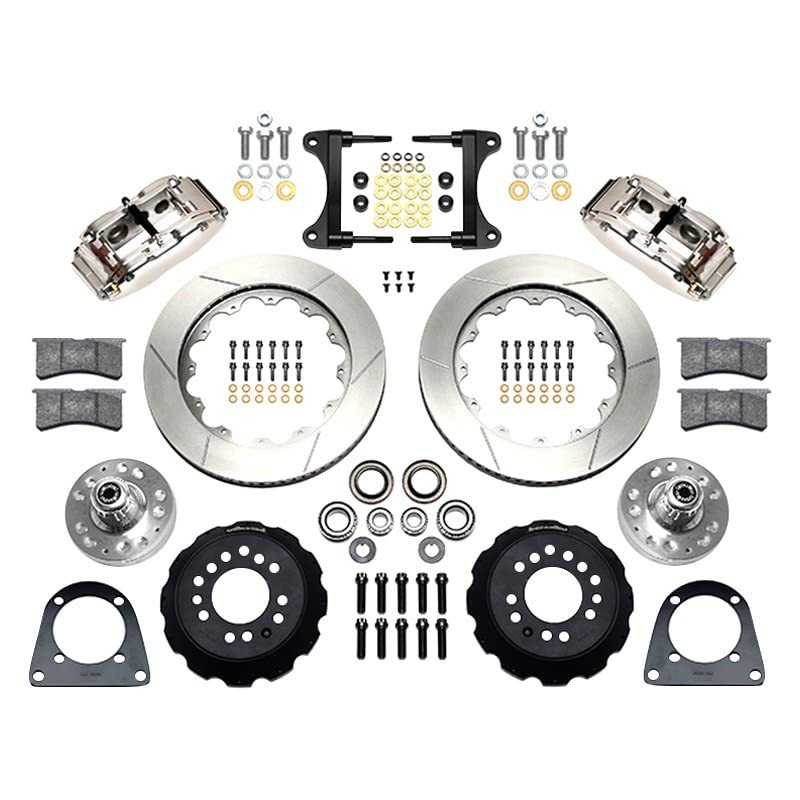 Polished FNSL6R Front Hub Kit,14.00"
