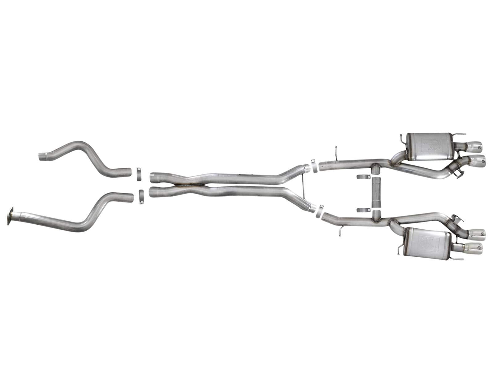 MACH Force-Xp aFe Power Exhaust System (3", Cat-Back, Stainless Steel) 49-34078-P