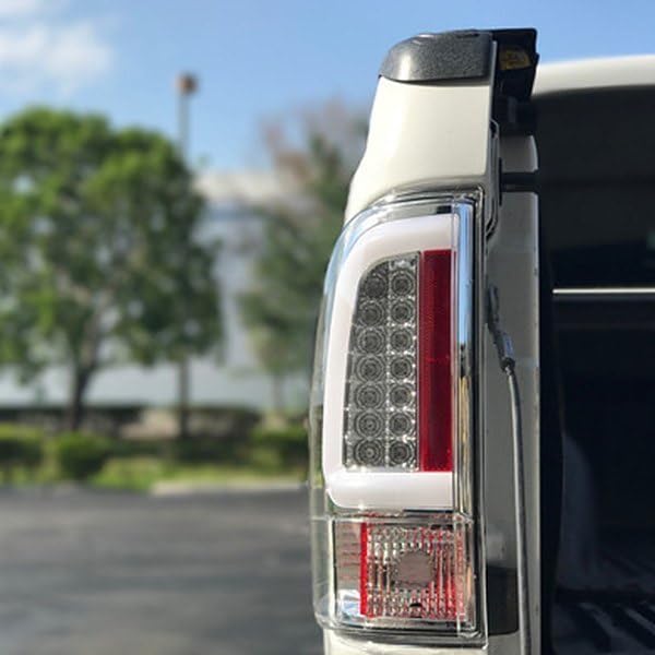 Chrome Fiber Optic Led Tail Lights RECON ACCESS 264293Cl