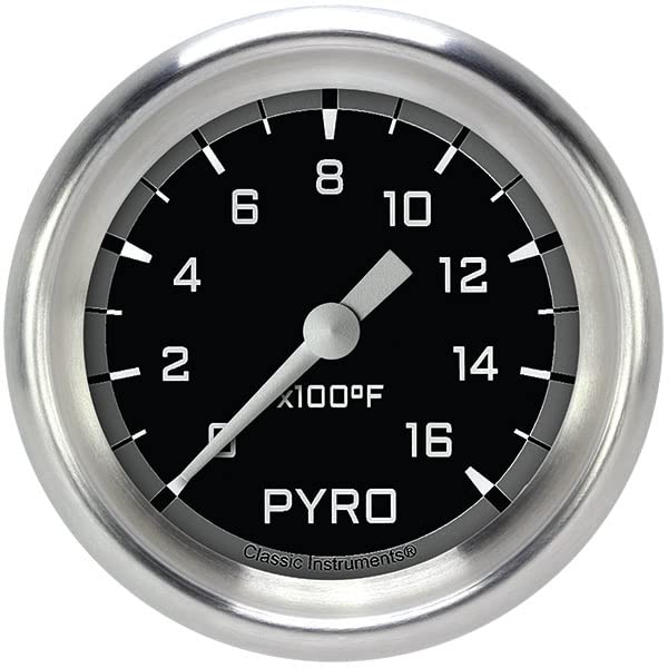 AX398GAPF Classic Instruments Gray 2-5/8" Exhaust Gas Temperature Gauge AutoCross