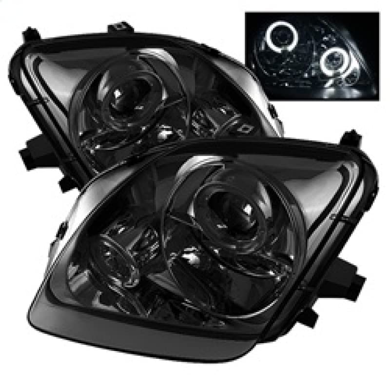 Auto Spyder 5011053 LED Halo Projector Headlights Chrome/Smoked